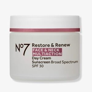 No 7 Restore & Renew Face & Neck Multi Action Day Cream SPF 30